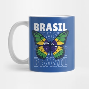 I Love Brazil // Brazil Flag // Brazilian Pride Mug